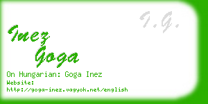 inez goga business card